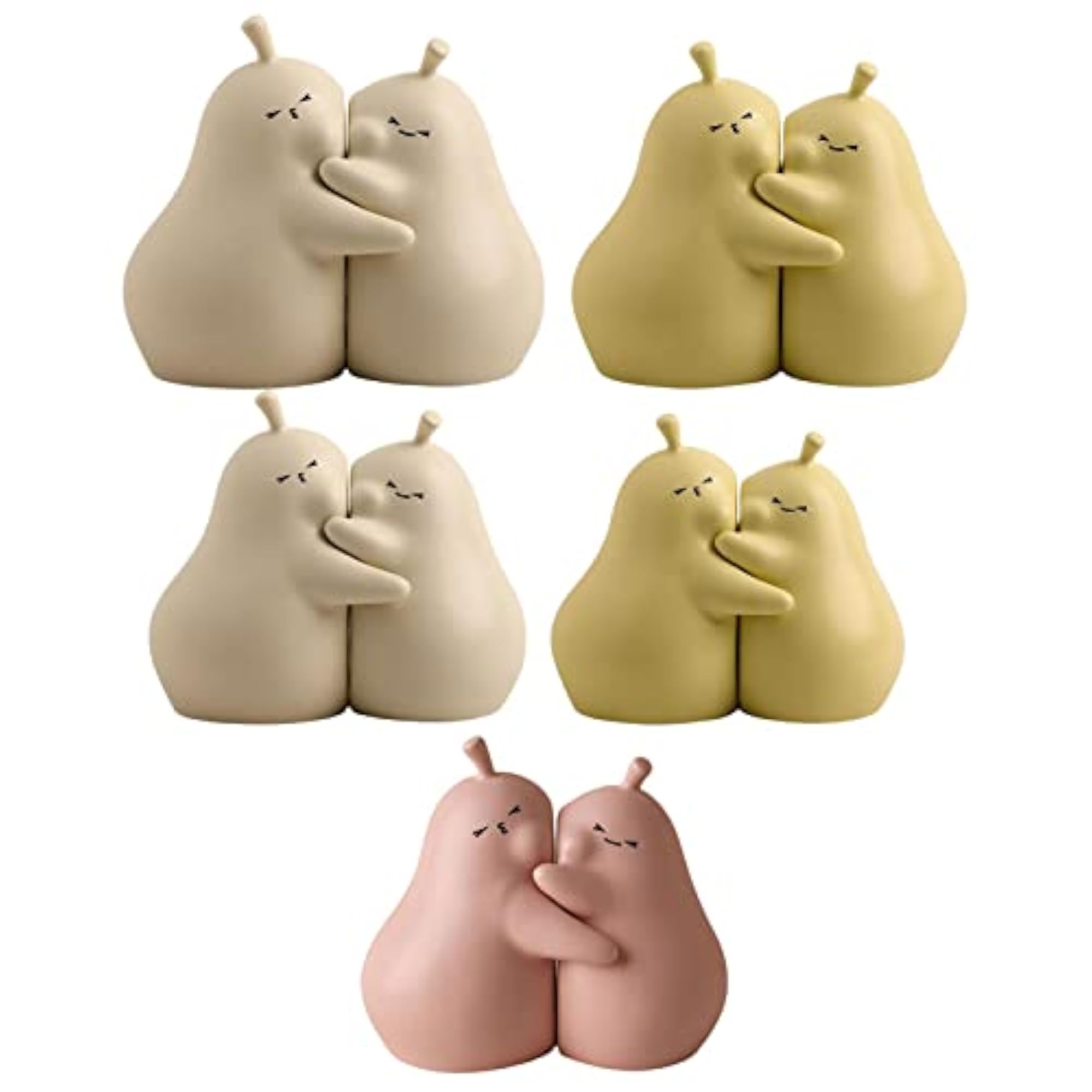 Hugging Pear Book Stand Ceramic Bookend