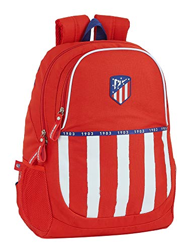 Mochila Safta Escolar de Atlético de Madrid 1   Equipación 20 21  320x160x440 mm  Rojo