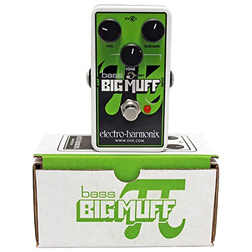 Electro-Harmonix Pedal de efeitos de distorção de baixo Big Muff Nano Bass