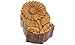 Produktbild Holzspielerei Trick-Truhe Sonnenblume, handgeschnitzte Schatulle aus Sono-Holz, Trick-Box 13x8x6 cm