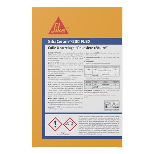 SIKA - Colle à carrelage - SikaCeram 200 FLEX - Blanc - 5kg – vue 2