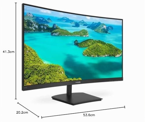 Miniatura 7 de Philips Monitors 241e1sca 00-24 Curved 1500r, Fhd, 75hz, Va, Freesync 1920x1080, 250cd M, D-Sub, Hdmi