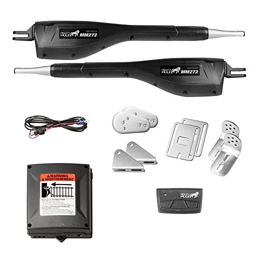 Mighty Mule MM272 70 Series Dual Automatic Gate Opener, Black