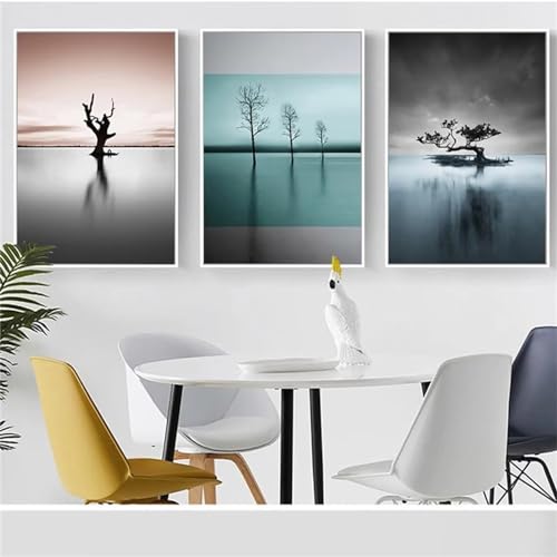 DIY broderie diamant salon et chambre décoration murale paysage 5D 3 pack
