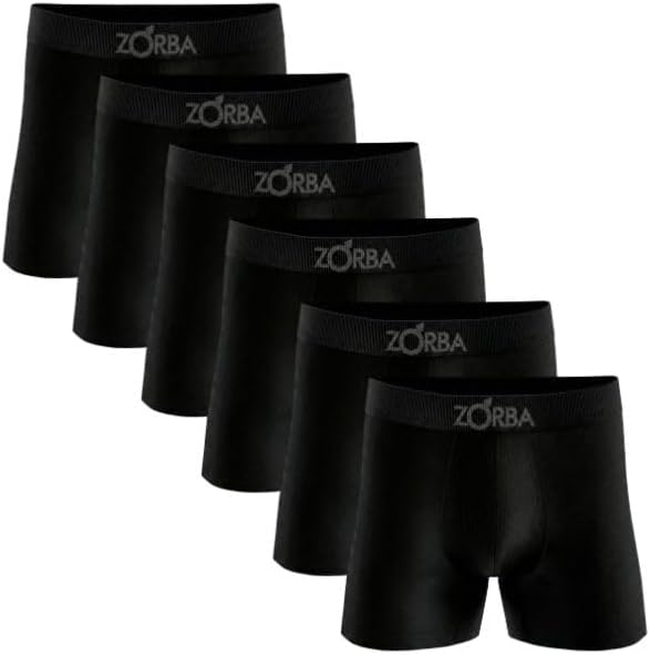 Kit 6 Cuecas Boxer Zorba Algodão Sem Costura Toque Fresco Max Fre...