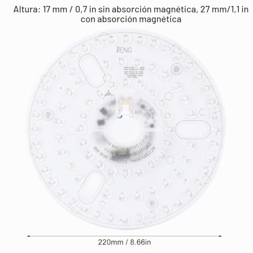 Luz LED para ventilador de techo regulable que transforma la iluminación de salones y dormitorios 2