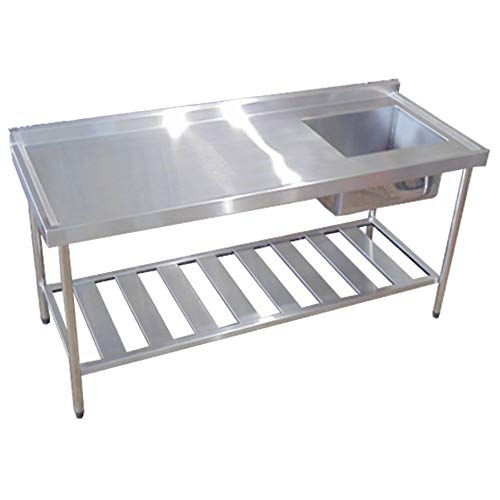 Pia Aço Inox Industrial 120x60x90 cm Cuba Direita Nortinox