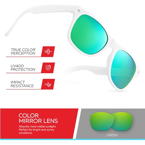 Image of Retro Rewind Kids Sunglasses for Boys Girls Age 3-12 - Shatterproof UV400 Toddler Children Sun Glasses