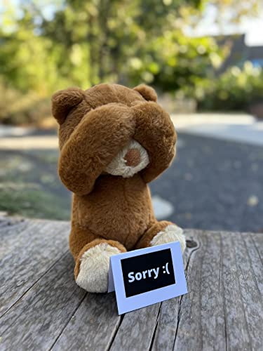 Cutest-Im-Sorry-Gift-for-Her-Him-The-Im-Sorry-Teddies-Embarrassed-Adorable-Super-Soft-Stuffed-Animal-Plush-Toy-Unique-Cute-Forgive-Me-Apology-Teddy-Bear-Gift-for-Kids-and-Adults-Brown - DumpADate.com