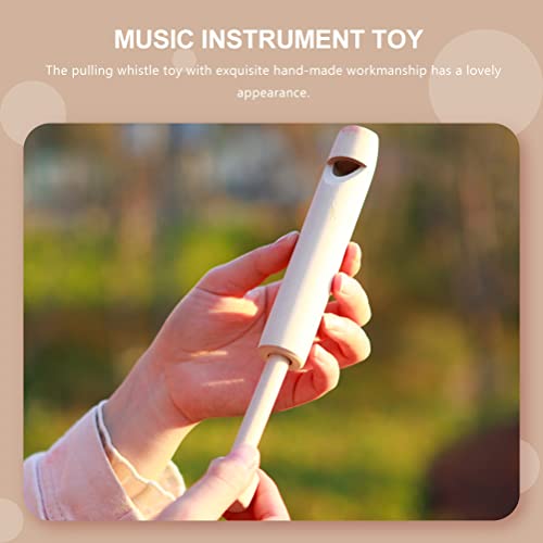 MILISTEN Houten fluitstuk speelgoed houten trekfluit Mooie kinderen instrument muziek speelgoed - Image 3