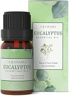 ASAKUKI Peppermint Essential Oil 10ml, Pure & Natural Essential Oils, Therapeutic-Grade Aromatherapy Essential Oil, Scented Oils for Diffuser, Humidifier, Relax, Sleep, Perfect Gifts