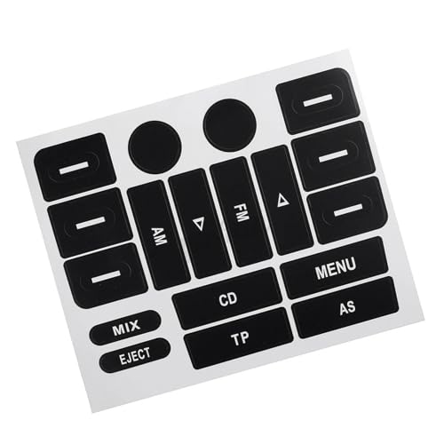 Autocollants de réparation pour boutons de radio de VW Golf MK5 et Passat - 4