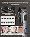 VGRPRO Hair Clippers & Trimmers Set for Men Professional, Waterproof Electric Razor Foil Shaver for Men Face Beard, Cordless for Hair Cutting, 4-Speed Setting, LED Battery Display, Home Use