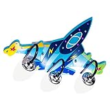 Kinbolas Led Deckenleuchte Kinderzimmer Deko,Flugzeug Modelle Deckenlampen,Kinderlampe Dekoration Schlafzimmer Decke Sternenhimmel Lampen,Deckenlampe Holz Dimmbar Junge MäDchen Babyzimmer Deko MöBel