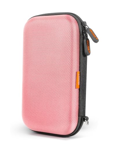 Image of Light Pink Kawaii Hard EVA Case, Shockproof Travel Pouch for Drive