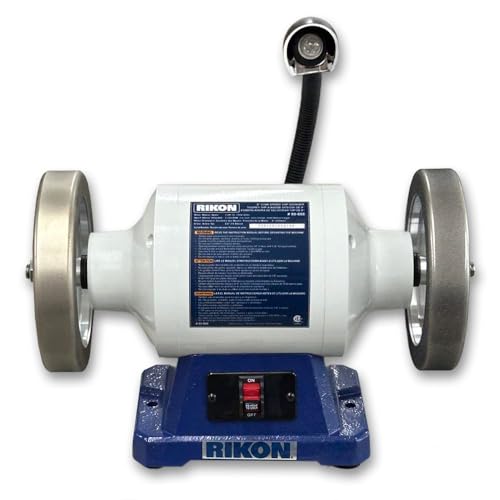 VMTW 180 + 600 grit 8 inch CBN Grinding Wheels on a RIKON Power Tools 80-808M 1 HP Slow Speed Bench Grinder