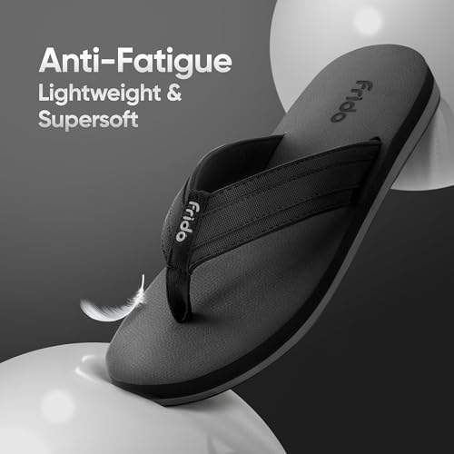 Image of Frido Cloud Comfort Slippers for Women & Men | Available in 2 Options- Arch Support & Without Arch |Orthopedic Soft Home Chappal Unisex Slipper, House Slipper with Anti-Skid Sole for Home Use & Casual