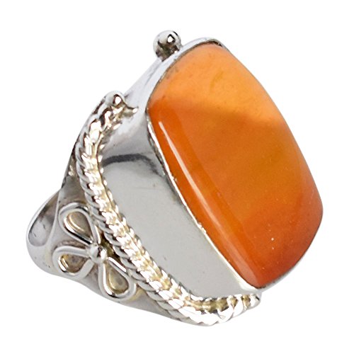 Bague cœur Mookaite argent 925 grand cabochon pour sublimer les doigts fins