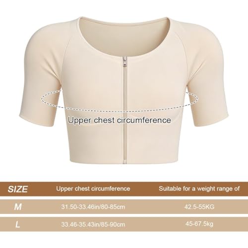 Faja pectoral para aplanar el busto con relleno muscular trans 5