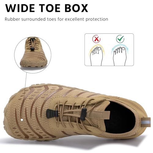 Image of EWUHA Barefoot Shoes Womens Mens Footwear for Walking Hiking with Wide Toe Box,Healthy & Non-Slip,Breathable Barefoot Vitality Water Shoes for Beach Pool Swim Outdoor (Unisex)