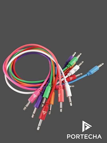 PORTECHA - 30cm & 90cm Eurorack Cables (90cm, Colourful, 8)