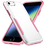 Hsefo Compatible with iPhone SE 2020/2022 Case, for iPhone 7/8 Case, Heavy Duty Shockproof Protective White Phone Case for SE2 / SE3 / 7/8, 4.7-inch