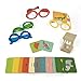 Petit Collage What Am I Card Game – Family Guessing Game for 2-4 Players, Includes 4 Silly Card Glasses, Fast-Paced Kid’s Question Game – Fun Game for The Whole Family