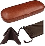 MyEyeglassCase Small Hard eye glass case | Slim glasses case hard shell with Microfiber Pouch and...