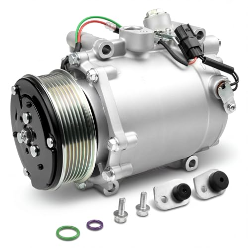 AC Compressor Compatible with Honda CR-V(for EX/EX-L/LX Models Only)2.4L 2007-2014 Honda Civic L4 2.4L(Only for Si Models)2012-2015 Acura RDX 2007-2012 2.3L Replacement for 38810RWCA03 97580 98580