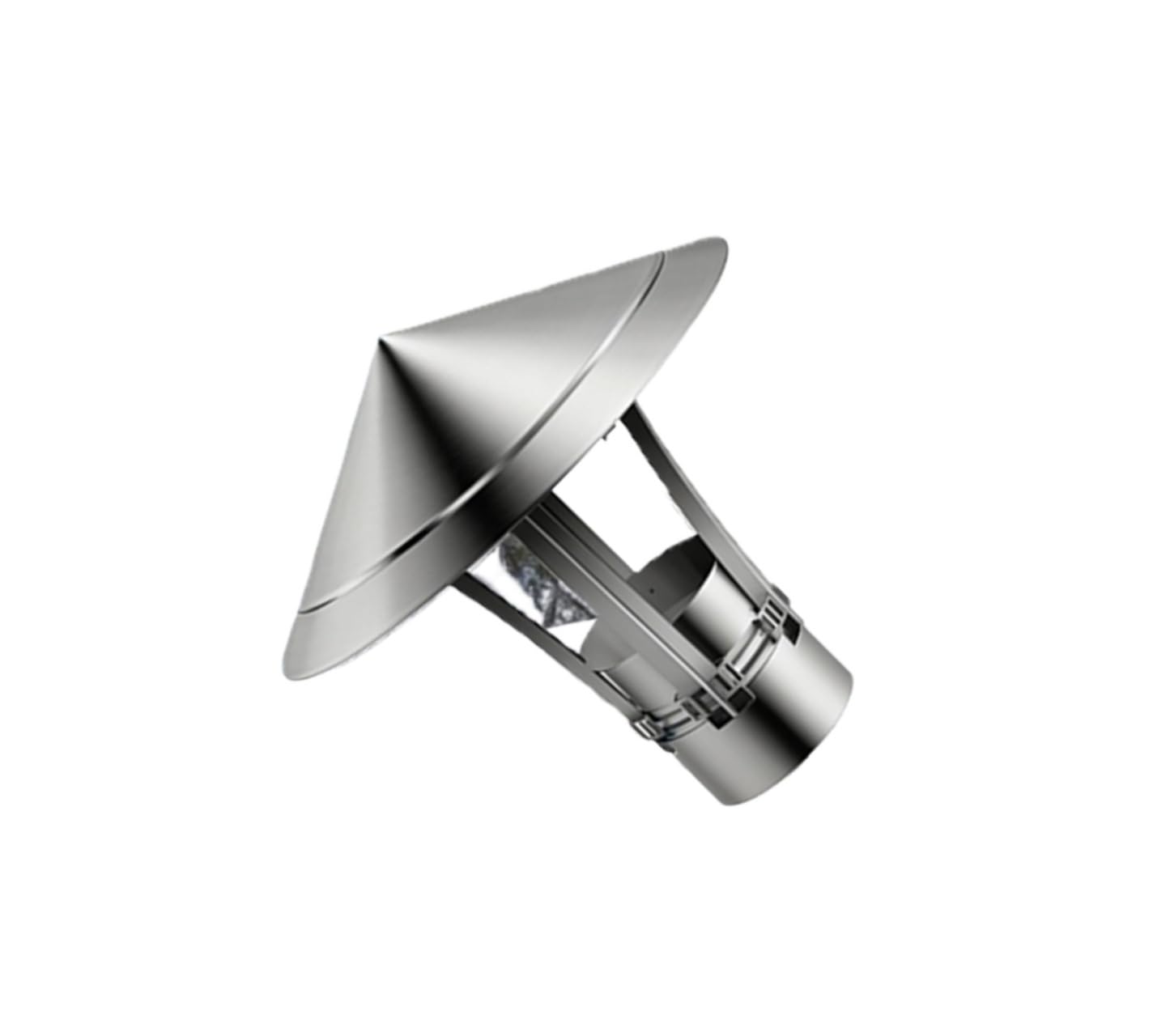 Stainless Steel Round Chimney Cap 5.9" 6.3" 6.7" 7.0" - Adjustable Rain Cover(6.7")