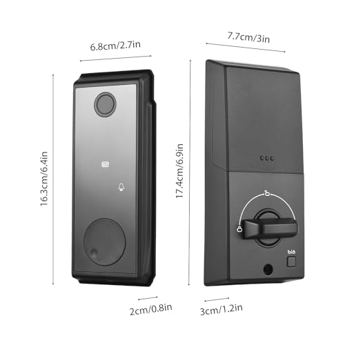 Splenssy Fechadura inteligente, fechadura de porta de entrada sem chave, aplicativo, impressão digit