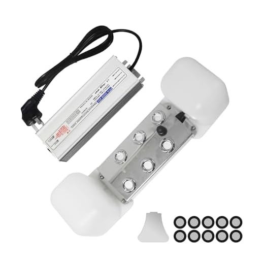 Ultrasonic Mist Maker 6 Head Mist Maker Fogger 5000ml/H Ultrasonic Mister Fogger 200W Atomizer Pond Fogger IP67 Waterproof Fog Mist Machine with Float for Garden Rockery Halloween Decor (6 Heads)