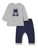 benetton baby t-shirt 100% Baumwolle United Colors of Benetton Baby-Jungen COMP(Maglia+Pant) 3ZK6AK006 Hose, Blu Scuro 924, 68
