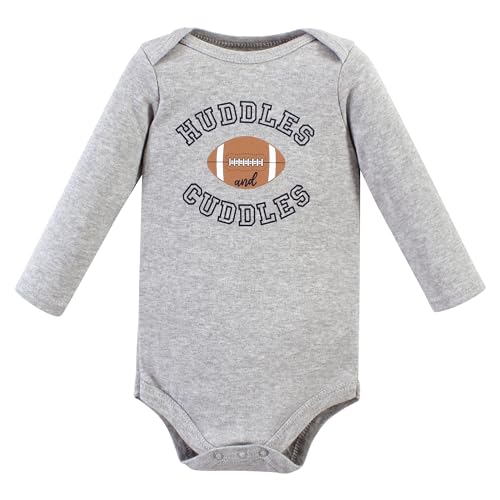 Image of Hudson Baby baby-boys Cotton Long-sleeve Bodysuits 5-pack