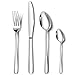 Cutlery Set, NINIROR 16 Piece Food-Grade Stainless Steel Flatware Silverware Set for 4 People Include Spoon Knife and Fork Sets Mirror Polished Dishwasher Safe for Home Kitchen Restaurant