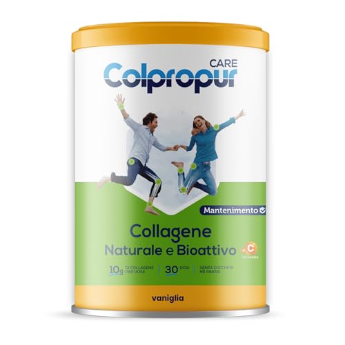 Protein Integratore Alimentare Colpropur Care Collagene, Multicolore, Vaniglia, 300 G