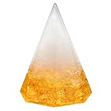 「天照の神塩」盛り塩 伊勢神宮分霊 お祓い塩使用 交換不要 水晶 浄化 お清め 風水 オルゴナイト 作家手製 日本製 (黄)