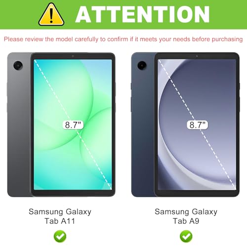 LKOOZO [2 Stück Schutzfolie für Samsung Galaxy Tab A11 / A9 8.7 Zoll Panzer Schutz Glas, HD Displayschutzfolie, Kratzfest