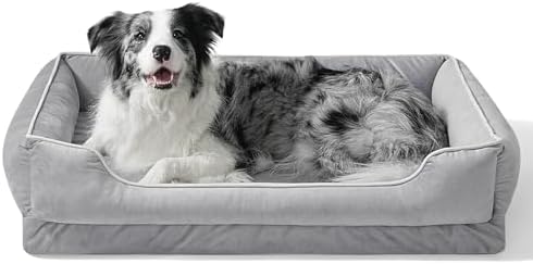 FAIRYPET Orthopedic Dog Bed for Medium to Large Dogs, Memory Foam...