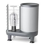 MObyat Hochdruck-Gläserreiniger, Manuelle Weinglasreinigungsmaschine, Reinigt Gläser Innen Und Außen Gleichzeitig, Mit Hochdichter Bürste, Antirutschmatten, Aus Kunststoff, Für Cafés Und Bars