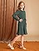 GRACE KARIN Girls Sweater Dress Size 12-14 Green Long Sleeve Fall Winter Fashion Kids Tween Dresses