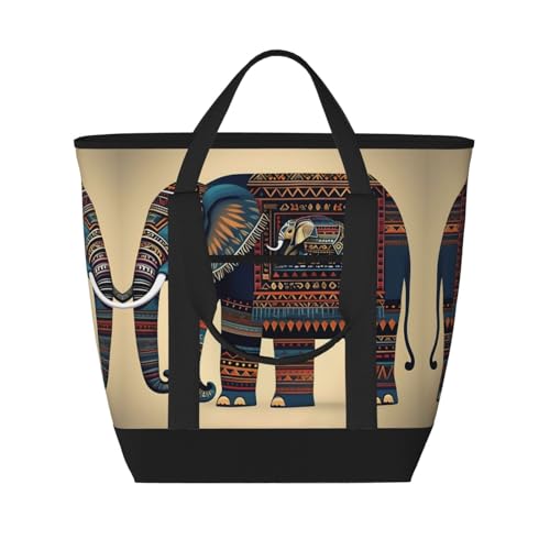 Sac isotherme grande capacité noir réutilisable cabas de courses repas travail pour adulte