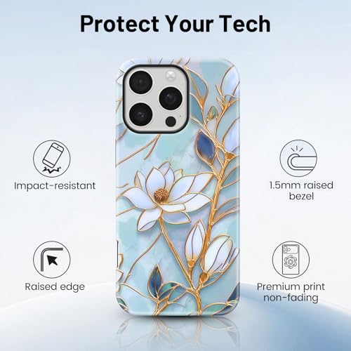 Coque iPhone 16 Pro antichoc finie les rayures motif fleurs - 6