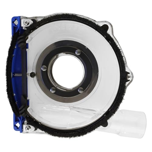 Image of HERZO Dust Shroud for 5 inch and 4-1 /2 inch Angle Grinder, Universal Surface Grinding Shroud,Transparent Polycarbonate