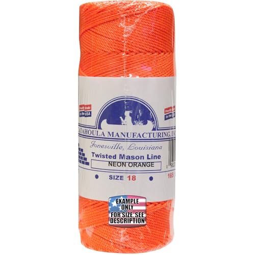 Mason Line, Twisted Nylon. Orange, 1000 ft 3-Pack miniatura 1