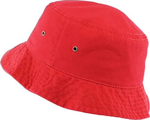 Vintage Fitted Safari Bucket Hat - Red (L/Xl) #TOP1