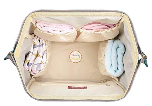 Image of Diaper Bag /Mother Backpack for Travel (Plain Light Orange)