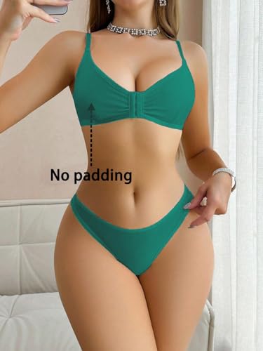 Image of LUXZII Women's Non-Padded Bra & High-Waist Panty Set | Soft Stretchable Cotton Lingerie Set | Everyday Comfort Bra Panty for Women & Girls