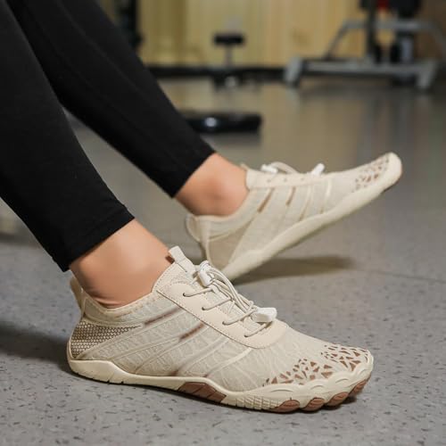 Image of Hike Barefoot Shoes Womens Men,Unisex Barefoot Water Shoes Breathable, Anti-Slip Hiking Footwear for Athletic Wide Toe Shoe Footwear for Hiking, Walking, Running, Yoga, and Water Sports