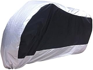 Alamor Motorrad Cover XL 2XL 3XL für BMW R1150GS Adventure R1200GS R1200RT/Honda Shadow Spirit Aero - Schwarz + Silber - XXL
